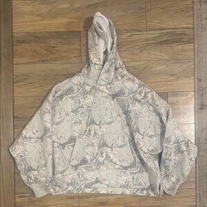 Stylish Gray Camouflage Hoodie